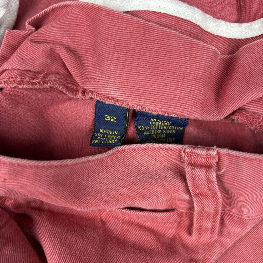 Polo Ralph Lauren Chino Shorts Men's 34 (Fits 30) Salmon Preppy Y2K Classic Pink